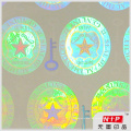 Round Transparent Hologram Labels with Authentic Background